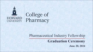 Howard University College Of Pharmacy  PostDoctoral Fellowship Graduation [upl. by Barde]