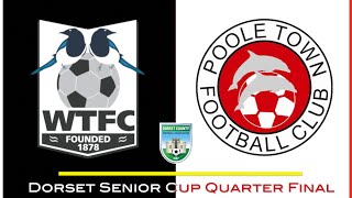 HIGHLIGHTS Wimborne Town v Poole Town Dorset Senior Cup Quarter Final [upl. by Hatokad]