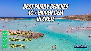 Top 10 Family beaches in Crete Greece Travel Guide 4K [upl. by Ruthie]