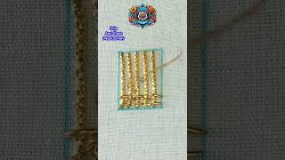 Zardosi Work  Zardosi Work Design  Zardosi Work for Beginners  Srija Aari Designers embroidery [upl. by Eicnahc]