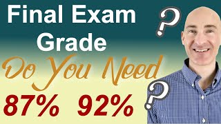 Final Exam Grade Needed How to Calculate [upl. by Amann]