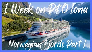 1 week Norwegian Fjords Cruise on PampO Iona Part 1 [upl. by Pollack]