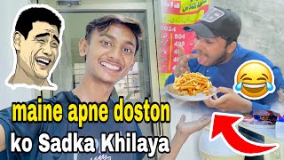 maine apne doston ko Sadka Khilaya😂🤣viralvideo funny vlog trending video [upl. by Anig]