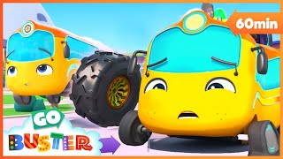 🚗 The New Tyres Busters Adventure at the Tyre Shop  Go Buster  Bus Cartoons amp Kids Stories [upl. by Yddet]