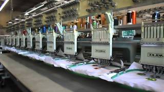 TAJIMA TMEHC912 Embroidery Machine Máquina bordadora ventastewhcom [upl. by Liatrice]