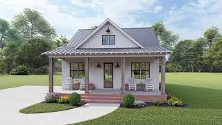 Walkout basement house plan with three bedrooms and rustic style  The Cedar Ridge [upl. by Edouard]