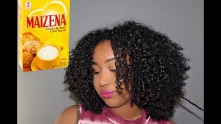 HOMEMADE MAIZENA HAIR TREATMENT FOR DRY HAIR NATURAL HAIR [upl. by Ashatan]