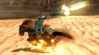 Ashworm War Kills Giant Worm in Ashlands Darksiders 1  Sandworm Boss Fight [upl. by Short]