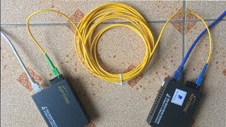 Convert Ethernet to Fiber using One optical fiber  NETVN [upl. by Paff]