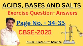 Class 10 science Chapter 2 exercise question answers page 34 35 [upl. by Krystalle904]