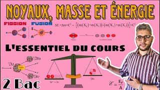 L’essentiel du cours  Noyaux Masse et énergie ☢️ 2 BAC BIOF  Toutes les parties  Prof BMOUSLIM [upl. by Len676]