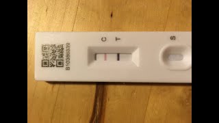 Positive Antigen lateral flow test for SARSCoV2 Omicron variant Timelapse [upl. by Sadinoel]