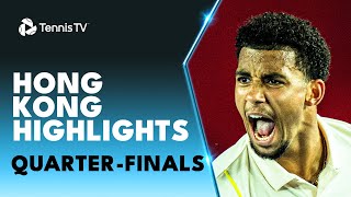 Rublev Battles Fils Shang Takes On Tiafoe amp More  Hong Kong 2024 QuarterFinals Highlights [upl. by Yesnil]