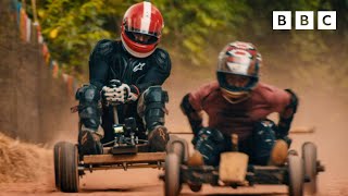 Chris Harris and Paddy McGuinness take on TERRIFYING Formula Hmong racing 🏎 😱 Top Gear [upl. by Aihsemot]