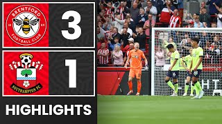 HIGHLIGHTS Brentford 31 Southampton  Premier League [upl. by Mylan]