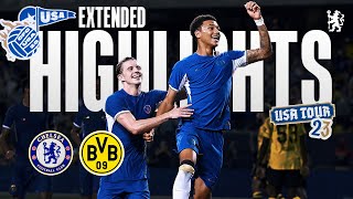 Chelsea 11 Borussia Dortmund  Extended Highlights  Chelsea FC USA Tour 2023 [upl. by Shakti]