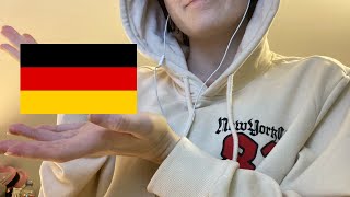 ASMR Trying to speak German German trigger words [upl. by Diarmit]