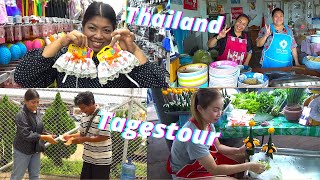 Thailand Roadmovie Immigration 90 Tage Meldung Markt Shopping und natürlich Thai essen [upl. by Nedrah]