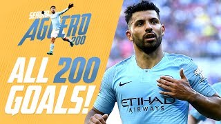 Sergio Agüero  All 200 Man City Goals [upl. by Marko704]