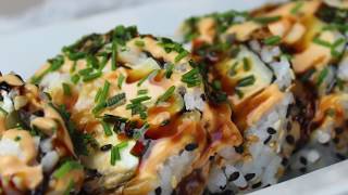 Shrimp Tempura Sushi Roll  Simply Divine Recipes [upl. by Nnoj178]