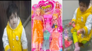 Fatima play a new barbie boll set  AbdulRehmanFatimaShow [upl. by Idnym]