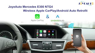 JoyeAuto Mercedes C E GLK W204 W212 20072011 NTG4 Wireless Apple CarPlay AirPlay Retrofit [upl. by Rammaj]