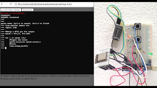 Blinking an LED  for loop  ESP8266  MicroPython [upl. by Eustazio755]