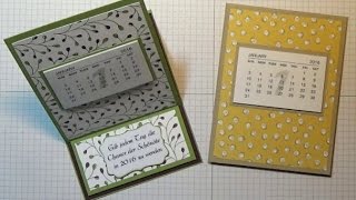 Anleitung Projekt 80 EaselcardKalender mit Stampin Up [upl. by Ahsiat276]