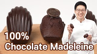 100 Chocolate Madeleine  with chocolate ganache amp chocolate coating [upl. by Noelani]