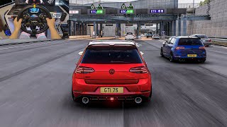 580HP VW Golf GTI MK75 Vs 544HP Golf R MK75 Pops amp Bangs Tuned  Assetto Corsa  Moza R9  VR [upl. by Weed]