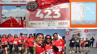 Doha Marathon by Ooredoo 2023  42km Full Marathon Finisher [upl. by Pattison]