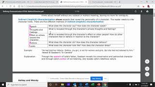 STEAL Method Form of Characterization Recorded Lecture [upl. by Byrann]