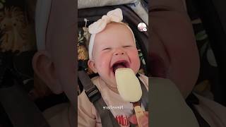 When Mother fed ice cream to baby for the first time 🥰😋shorts respect ytshorts [upl. by Aire]