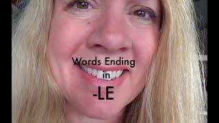 Vocabulary Words Ending in le [upl. by Nnaeel177]