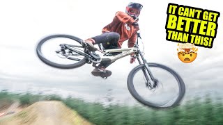 RIDING MY NEW DOWNHILL BIKE COULDNT GET ANY BETTER [upl. by Hoban]