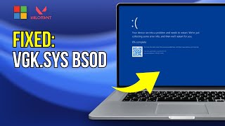 FIX Valorant VGKSys BSOD blue screen Error in Windows 1011 [upl. by Ybbob]