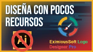 Realiza tu LOGO con POCOS RECURSOS de PC  Descarga Logo Designer Pro [upl. by Yup822]