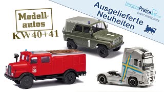 Eingetroffene Modellauto Neuheiten  KW 40 und 41 [upl. by Eehtomit]