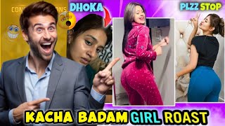 ANJALI ARORA ROAST 🔥 Viral Kacha Badam Girl of Instagram Reels Trend Vs Pushpa [upl. by Kcaz94]