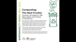 Sustainability Series Composting The Next Frontier [upl. by Nairot]