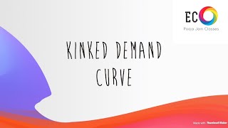 Kinked demand curve and discontinuity in MR curve [upl. by Olim554]