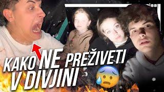 Je Daniju uspelo PREŽIVETI V DIVJINI 😰 🏕️ l Slovenskobudaloll [upl. by Bandeen]