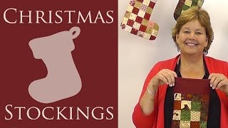 Make a Quilted Christmas Stocking with Jenny of Missouri Star Video Tutorial [upl. by Assirim103]