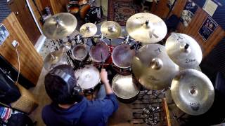 Pharrell Williams  Happy drum cover by Andrea Mattia [upl. by Orel584]