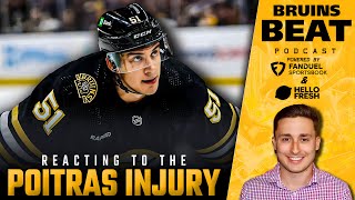 Reacting to the Matt Poitras Injury w Scott McLaughlin  Bruins Beat [upl. by Retsbew]