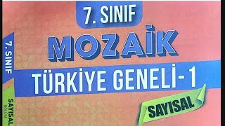 Mozaik yayınları 7sınıf Türkiye geneli 1deneme sınavı 20232024 [upl. by Siubhan]