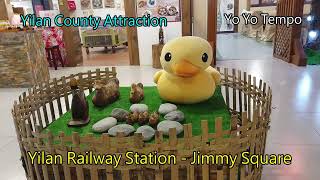 Yilan Railway Station amp Jimmy Square Yilan County Attraction [upl. by Julienne]