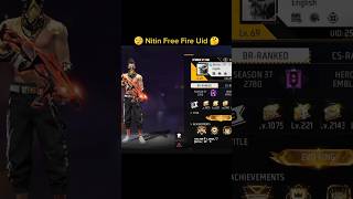 nitin free fire uid  nitin ff uid nitinfreefire [upl. by Ennoitna]