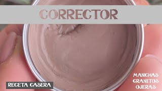 Cómo hacer un CORRECTOR para la PIEL manchas granitos ojeras CONCEALERmaquillaje [upl. by Anavas447]