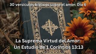 30 versículos bíblicos sobre el amor Día 6 quot1 Corintios 1313quot fyp dios biblia amor [upl. by Ahsot]